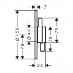 Potinkinis dušo komplektas HANSGROHE Pulsify S, HANSG18
